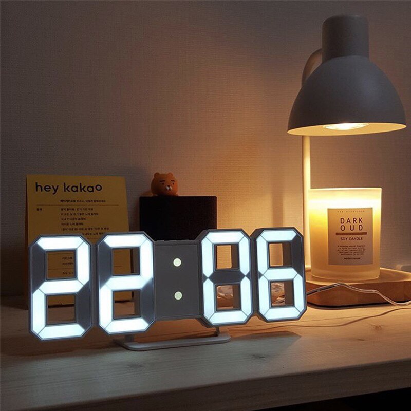 3D LED Digital Alarm Clock