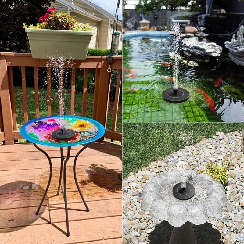 Mini Solar Water Fountain Pool Pond