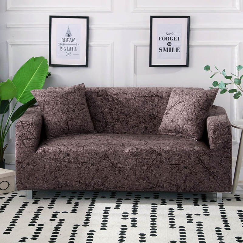 VIP Link Cross Pattern Elastic Sofa Covers for Living Room Stretch L-shaped Corner Couch Cover Chair Furniture Protector