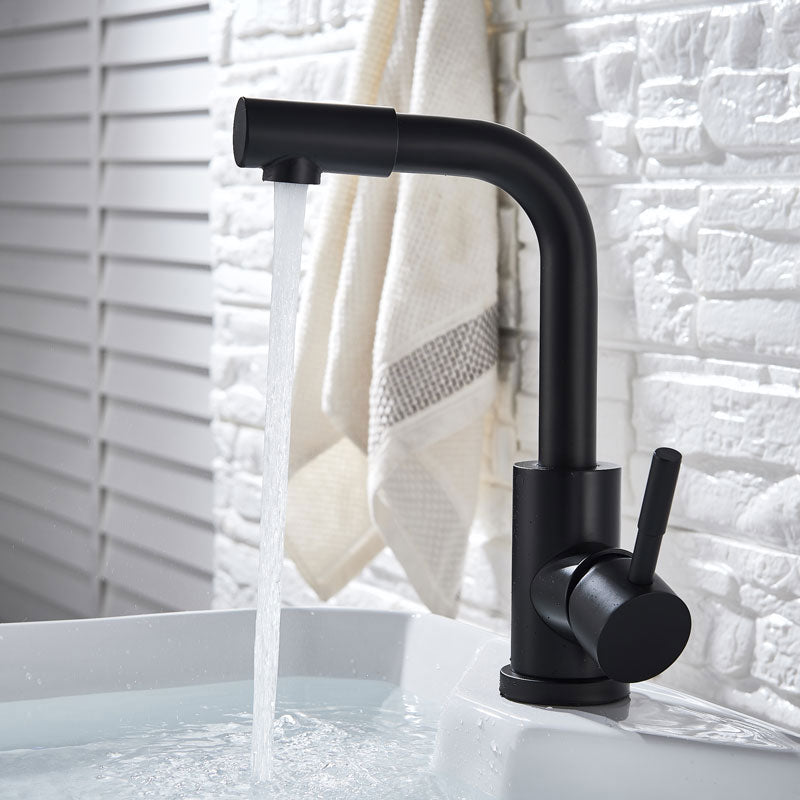 Black Modern Bathroom Basin Faucet