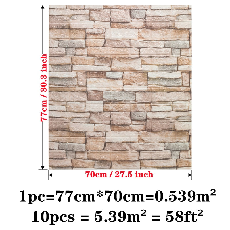 Brick Pattern Wallpaper 3D Wall Sticker