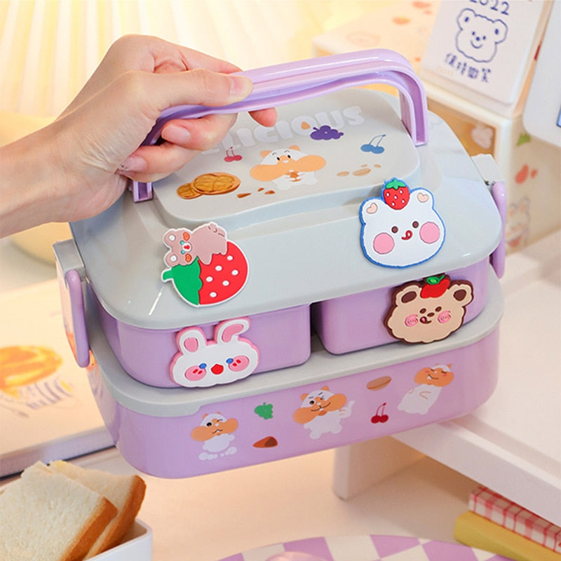 Kawaii Portable Lunch Box For Girls School