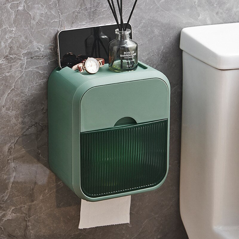 Punch-free Toilet Paper Holder Box