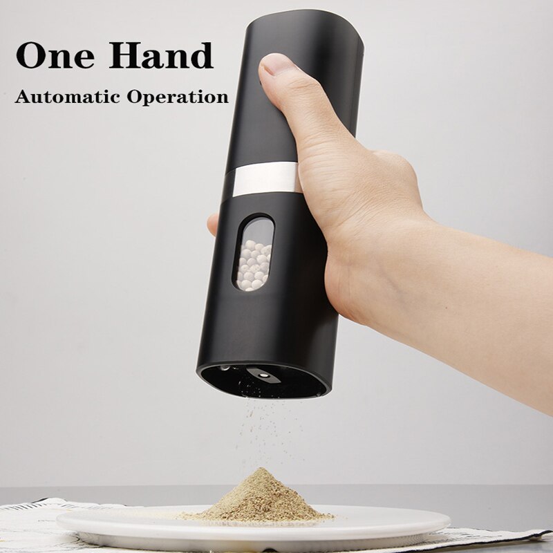 Electric Automatic Salt and Pepper Grinder Set