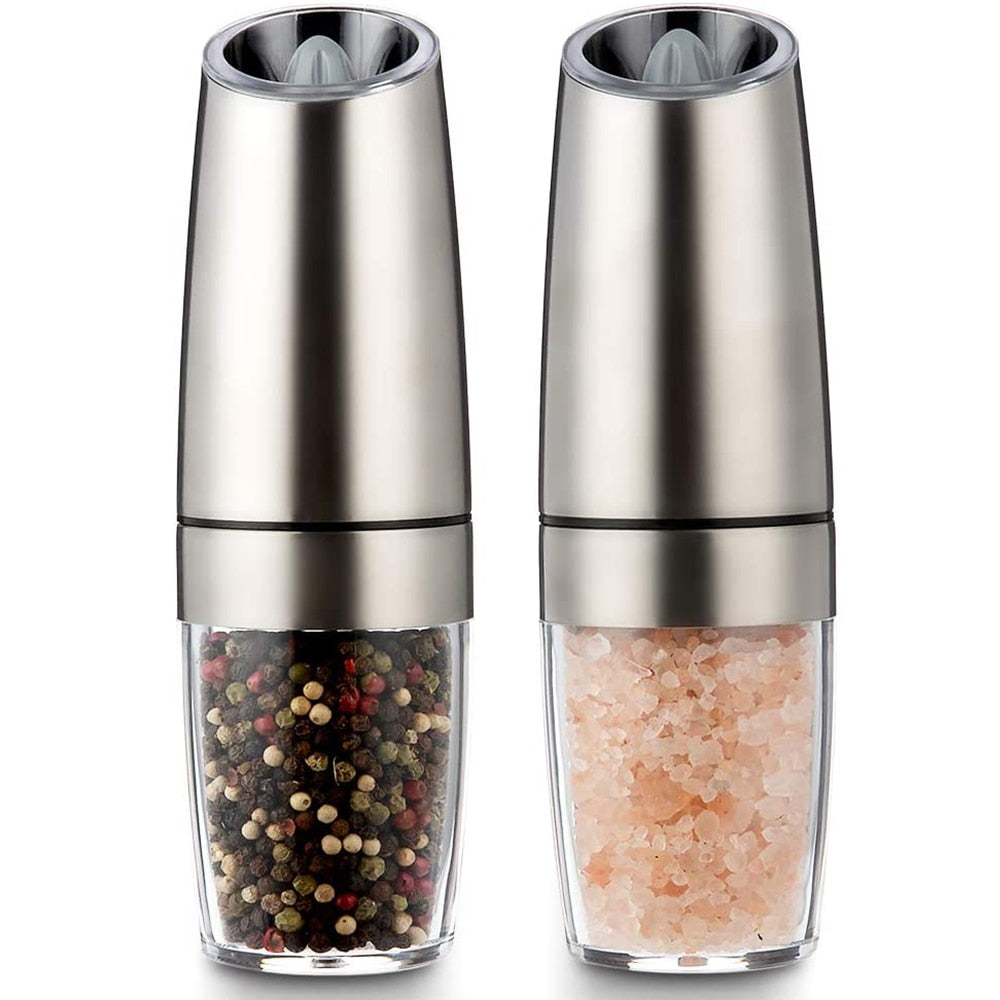 Electric Grinders with LED Light Automatic Salt Pepper